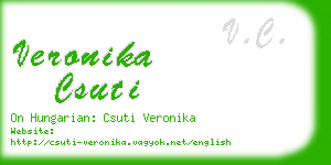 veronika csuti business card